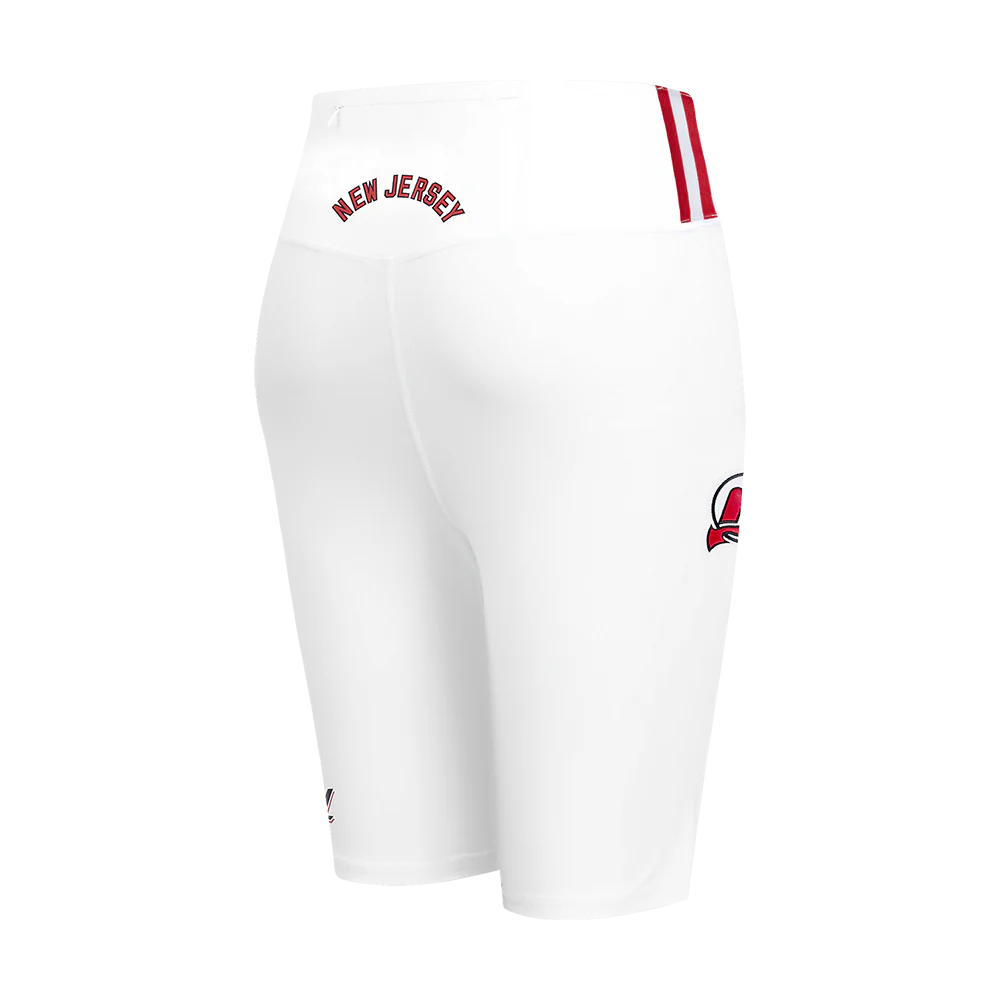 NHL NEW JERSEY DEVILS CLASSIC WOMEN'S COTTON BIKE SHORT (WHITE) - Image 3