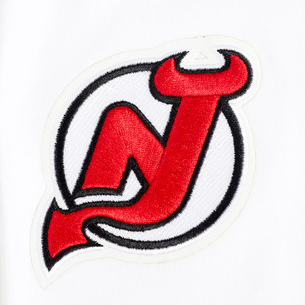 NHL NEW JERSEY DEVILS CLASSIC WOMEN'S COTTON BIKE SHORT (WHITE) - Image 6