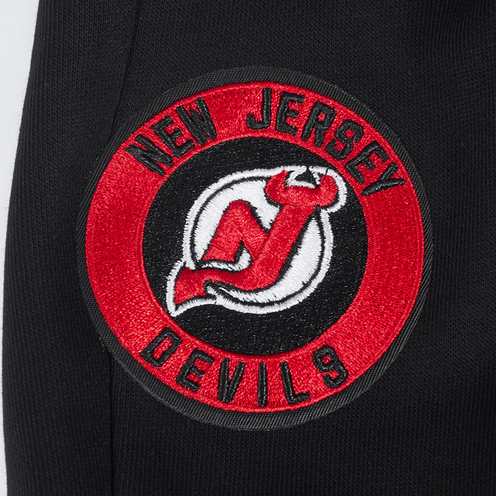 NHL NEW JERSEY DEVILS CLASSIC WOMEN'S FLEECE SWEATPANT (BLACK) - Image 6