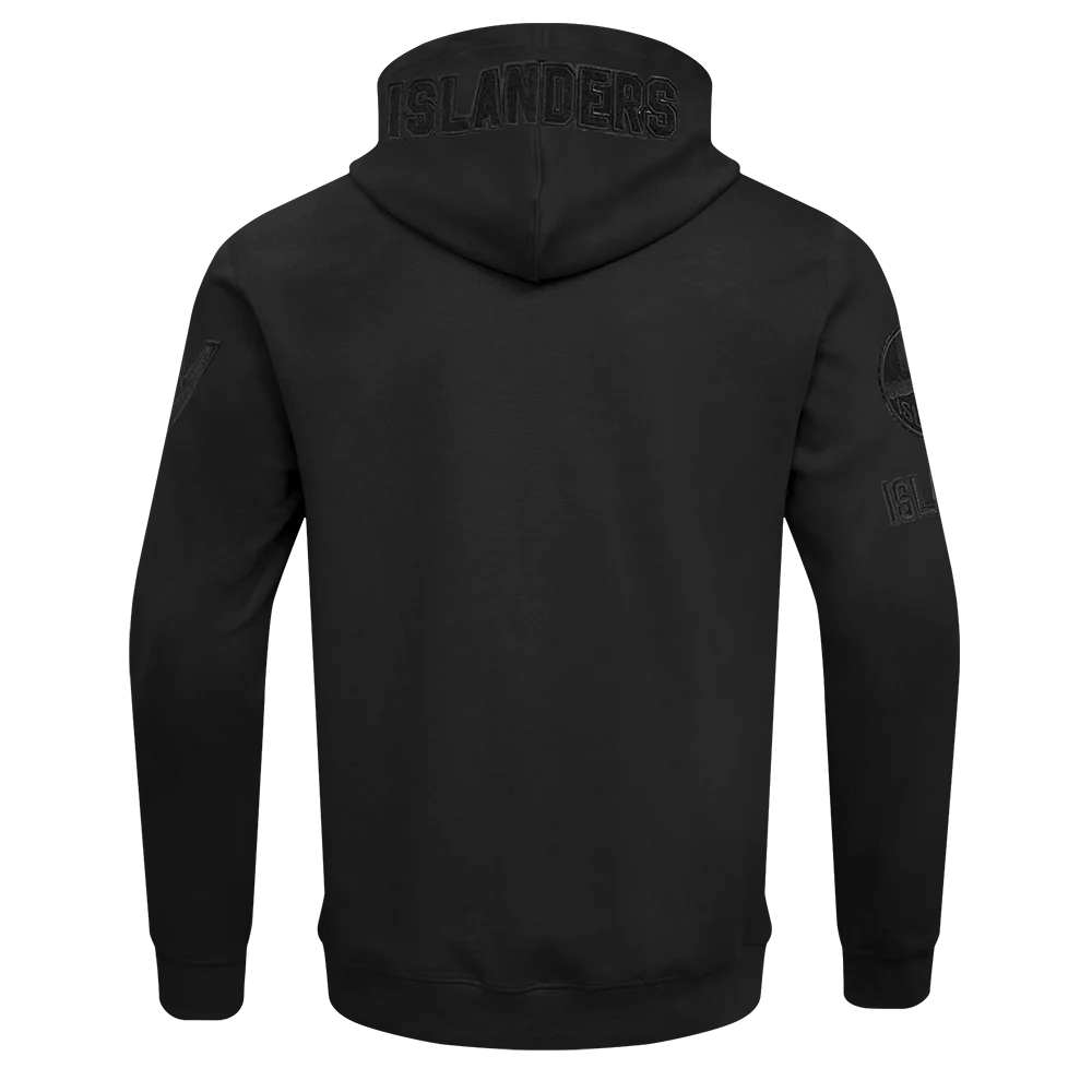 NHL NEW YORK ISLANDERS TRIPLE BLACK MEN'S DK FZ PO HOODIE (TRIPLE BLACK) - Image 5