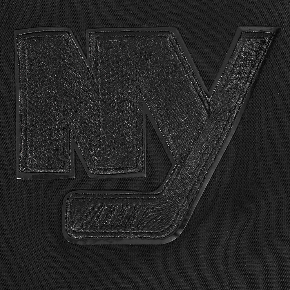 NHL NEW YORK ISLANDERS TRIPLE BLACK MEN'S DK FZ PO HOODIE (TRIPLE BLACK) - Image 8