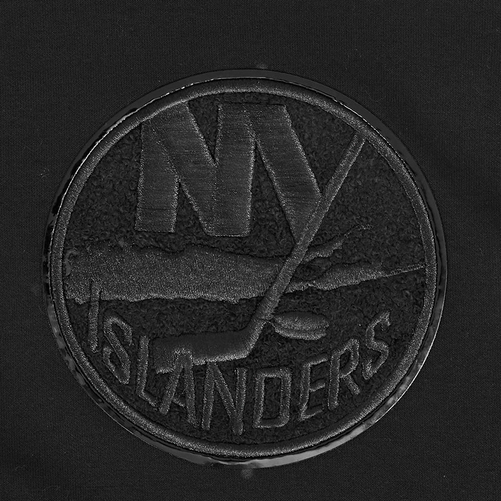 NHL NEW YORK ISLANDERS TRIPLE BLACK MEN'S DK FZ PO HOODIE (TRIPLE BLACK) - Image 9