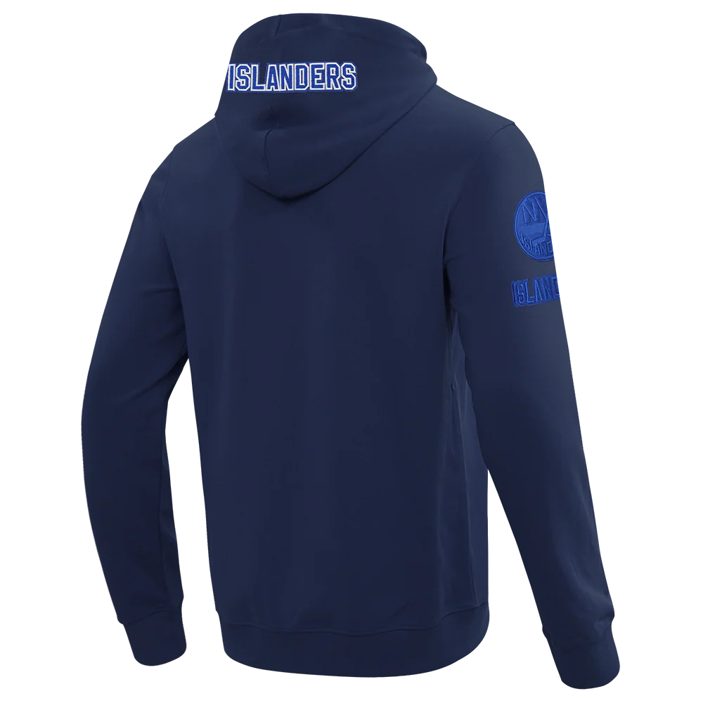 NHL NEW YORK ISLANDERS TC TONAL OUTLINE MEN'S DK FZ PO HOODIE (MIDNIGHT NAVY) - Image 4