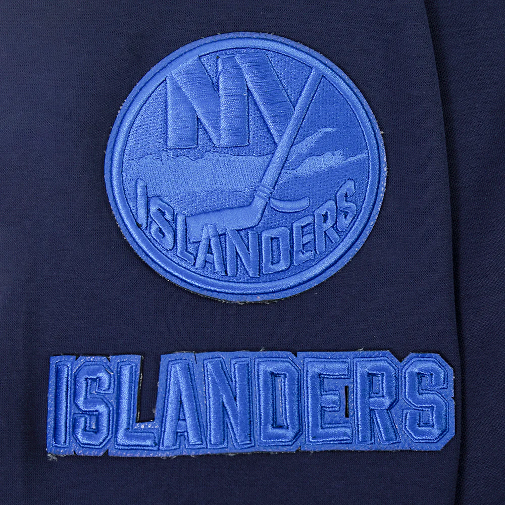 NHL NEW YORK ISLANDERS TC TONAL OUTLINE MEN'S DK FZ PO HOODIE (MIDNIGHT NAVY) - Image 6