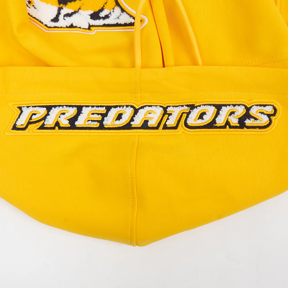 NHL NASHVILLE PREDATORS CLASSIC CHENILLE DOUBLE KNIT PULLOVER HOODIE (YELLOW) - Image 8