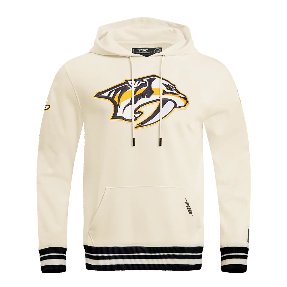 NHL NASHVILLE PREDATORS RETRO CLASSIC MEN'S PO HOODIE (EGGSHELL/ MIDNIGHT NAVY)
