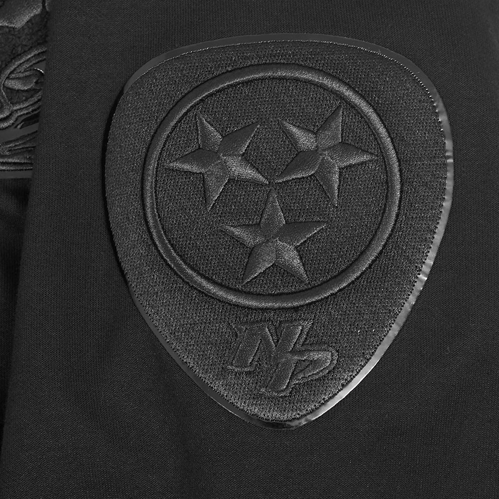NHL NASHVILLE PREDATORS TRIPLE BLACK MEN'S DK FZ PO HOODIE (TRIPLE BLACK) - Image 9