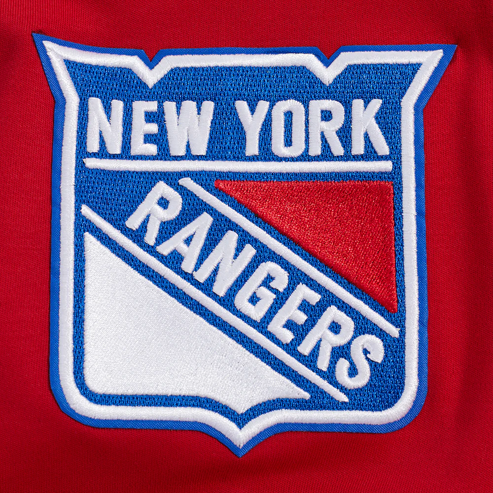 NHL NEW YORK RANGERS CLASSIC CHENILLE MEN'S DOUBLE KNIT TEE (RED) - Image 6