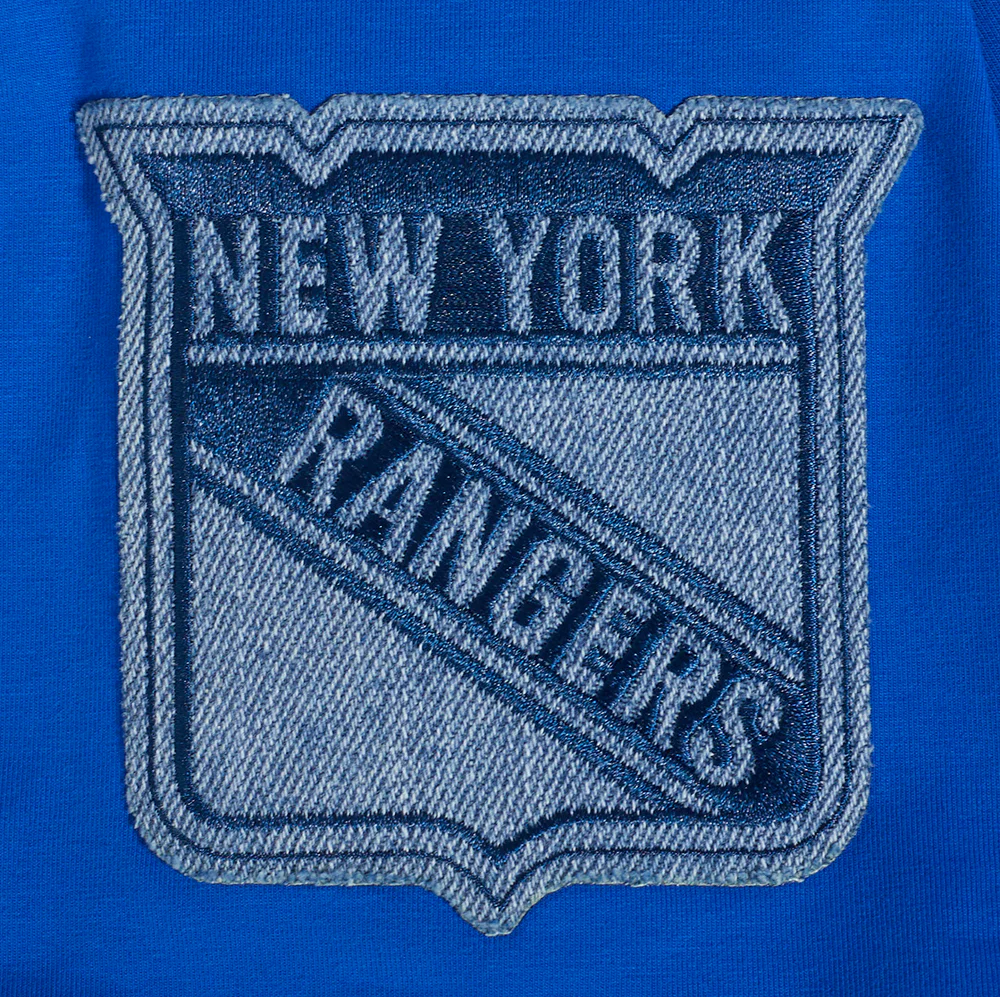 NHL NEW YORK RANGERS VARSITY BLUES MEN'S TEE (ROYAL BLUE) - Image 6