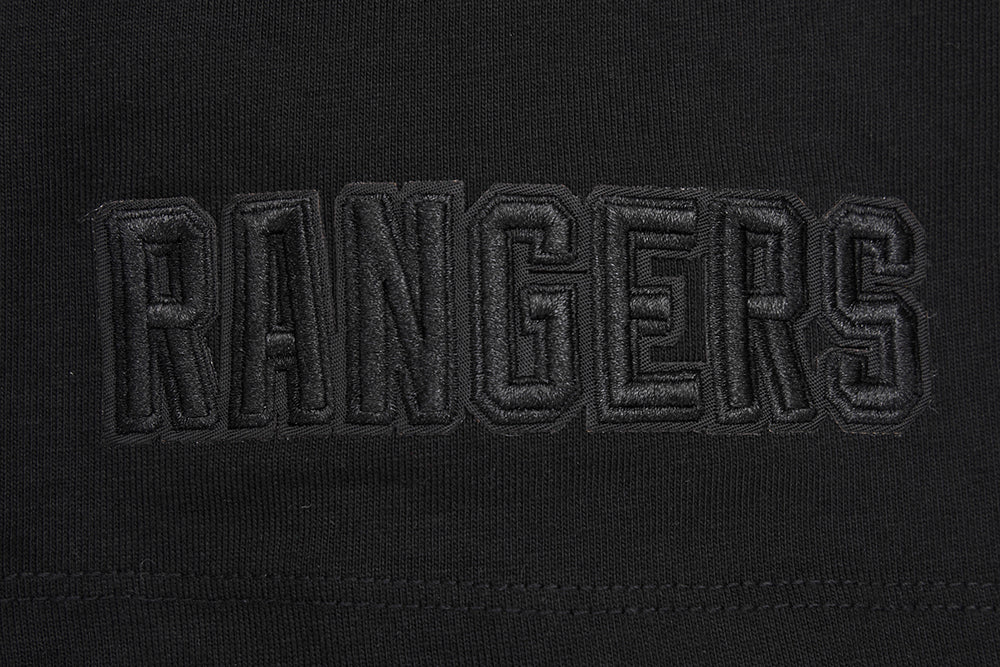NHL NEW YORK RANGERS NEUTRAL COTTON JERSEY DROP SHOULDER TEE (BLACK) - Image 7