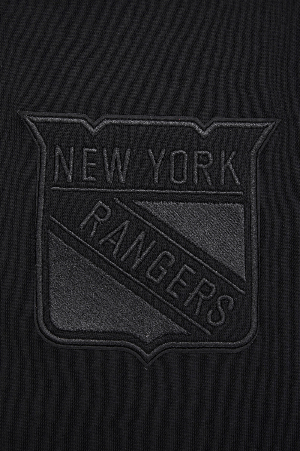 NHL NEW YORK RANGERS NEUTRAL COTTON JERSEY DROP SHOULDER TEE (BLACK) - Image 9