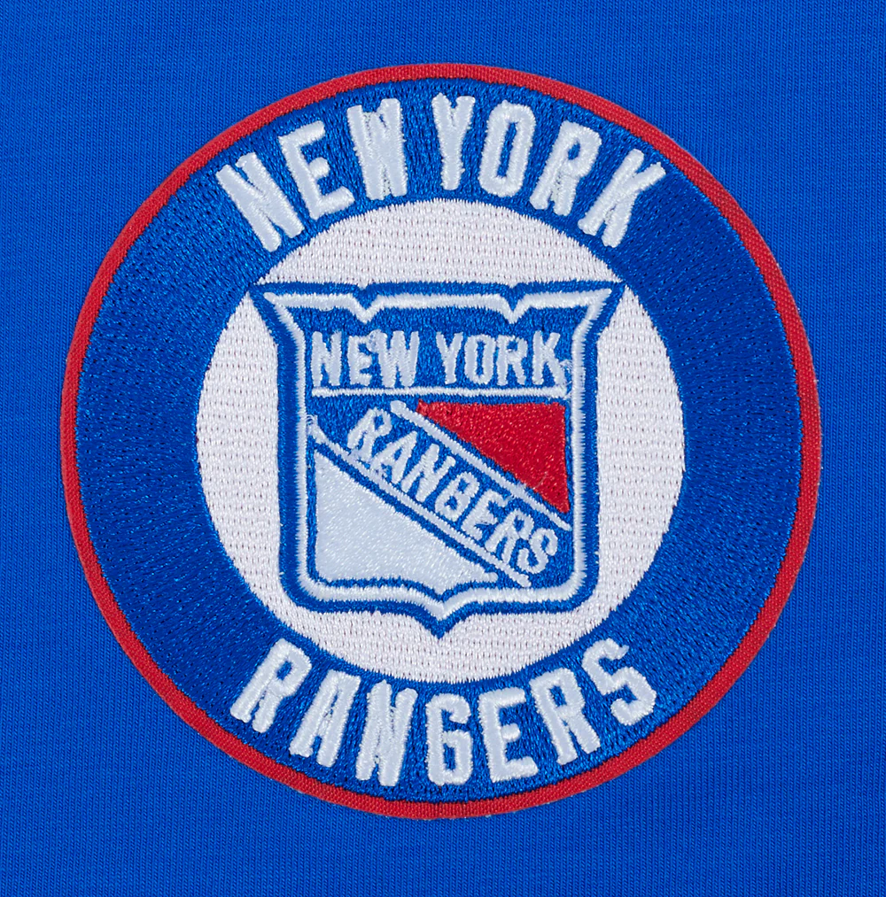 NHL NEW YORK RANGERS CLASSIC MEN'S MESH STRIPED TEE (ROYAL BLUE/RED) - Image 6