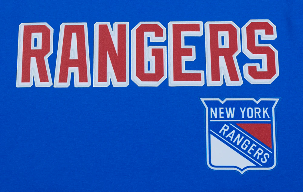 NHL NEW YORK RANGERS CLASSIC MEN'S MESH STRIPED TEE (ROYAL BLUE/RED) - Image 7