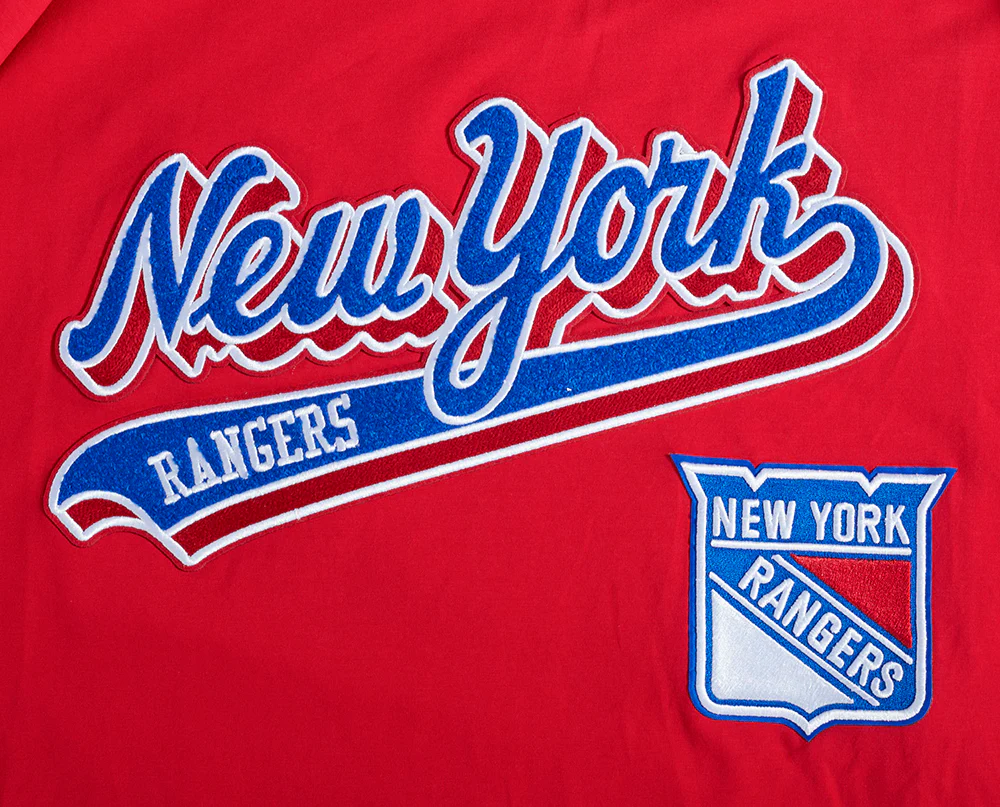NHL NEW YORK RANGERS SCRIPT TAIL MEN'S TEE (RED) - Image 5