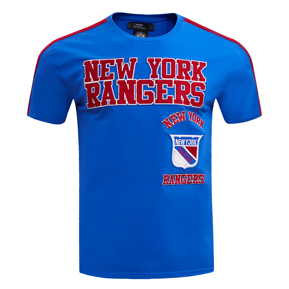 NHL NEW YORK RANGERS RETRO CLASSIC MEN'S STRIPED TEE (ROYAL BLUE/RED)