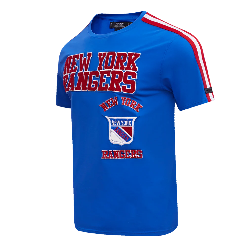NHL NEW YORK RANGERS RETRO CLASSIC MEN'S STRIPED TEE (ROYAL BLUE/RED) - Image 2