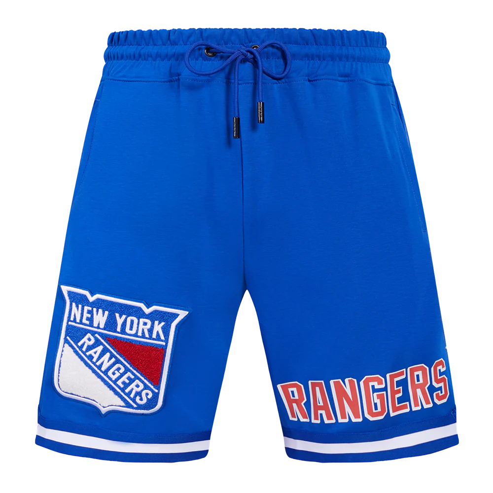 NHL NEW YORK RANGERS CLASSIC CHENILLE MEN'S SHORT (ROYAL BLUE)