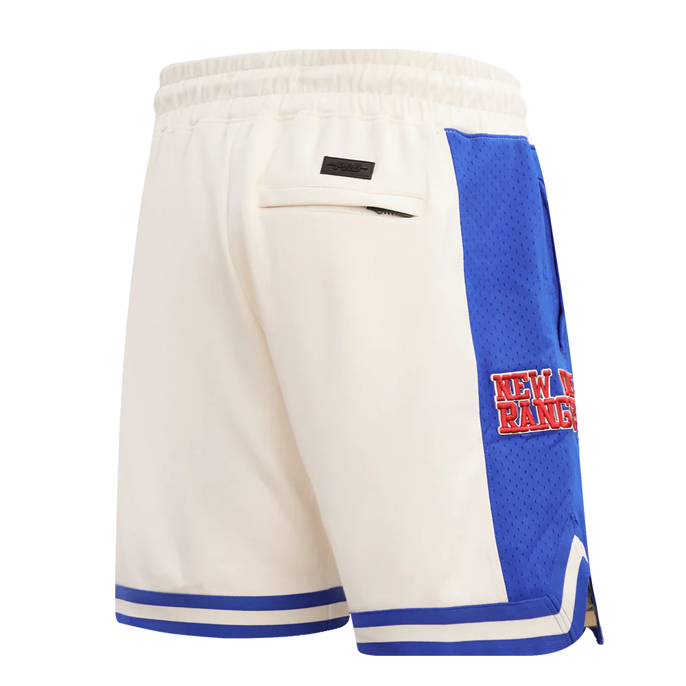 NHL NEW YORK RANGERS RETRO CLASSIC MEN'S 2.0 SHORT (EGGSHELL/ROYAL BLUE) - Image 3