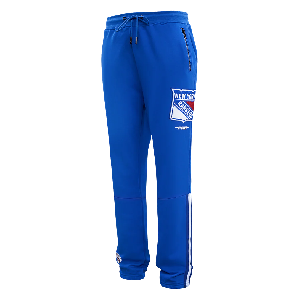 NHL NEW YORK RANGERS CLASSIC MEN'S CHENILLE DK TRACK PANT (ROYAL BLUE)