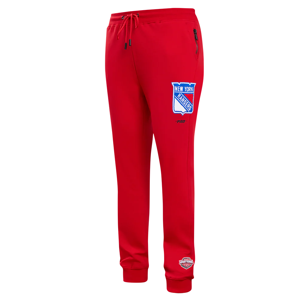 NHL NEW YORK RANGERS CLASSIC CHENILLE MEN'S JOGGER (RED)
