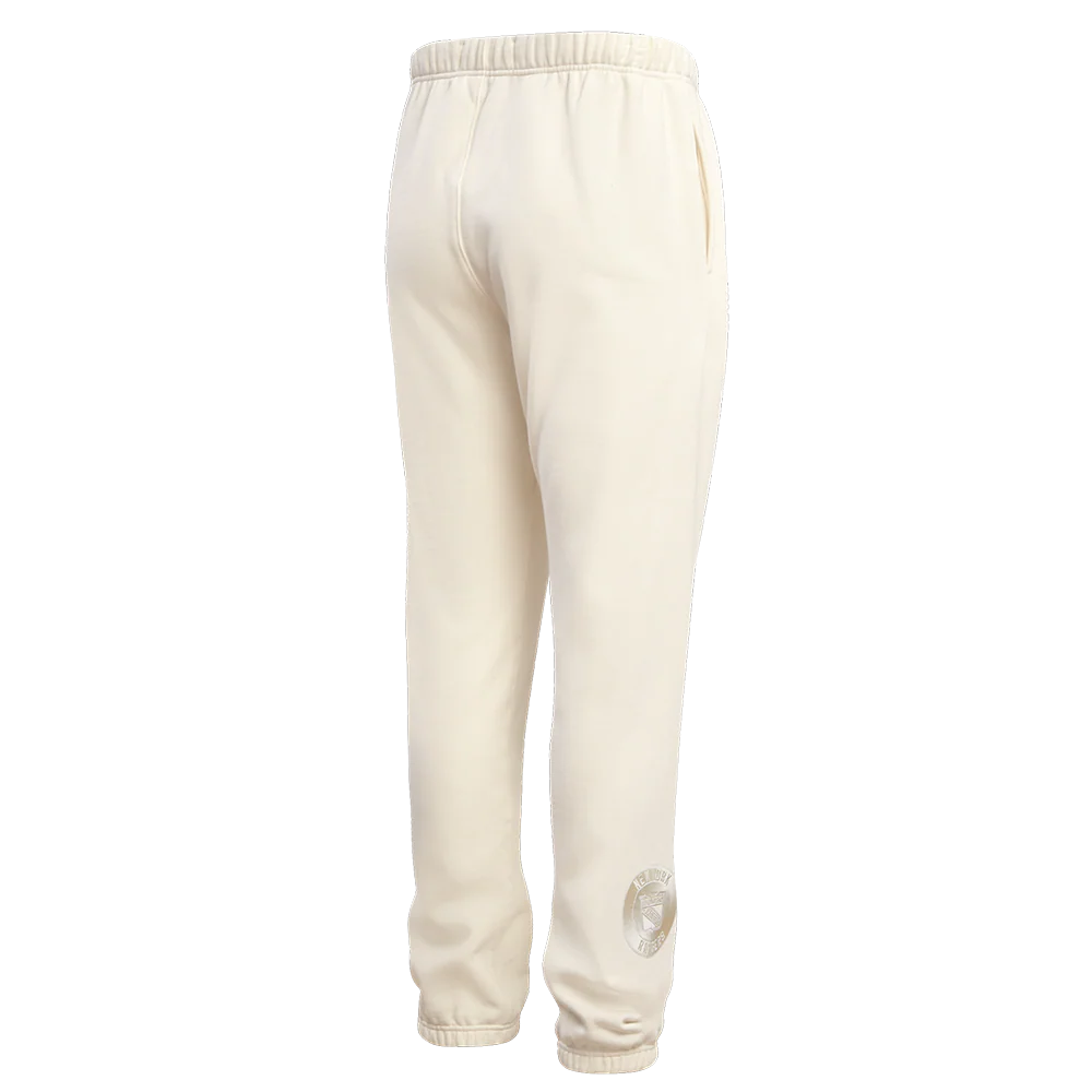 NHL NEW YORK RANGERS NEUTRAL FLEECE SWEATPANT (EGGSHELL) - Image 3