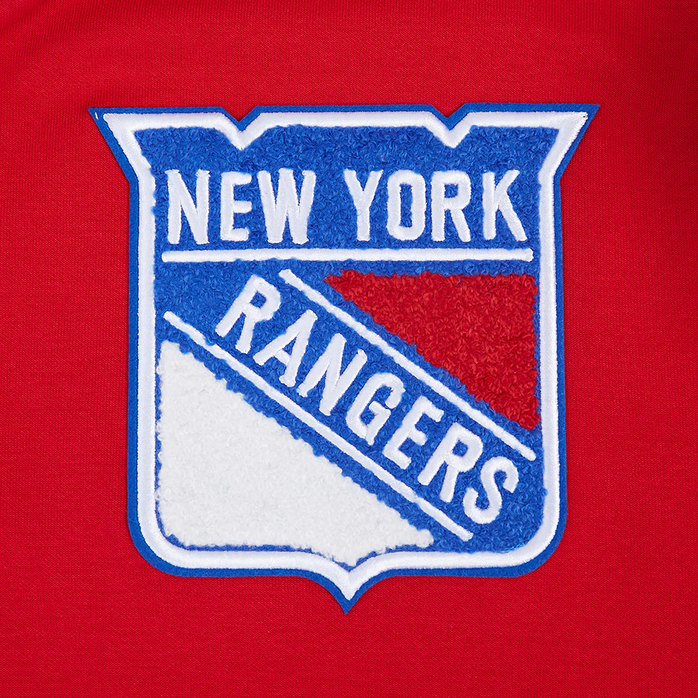 NHL NEW YORK RANGERS CLASSIC CHENILLE MEN'S PULLOVER HOODIE (RED) - Image 8