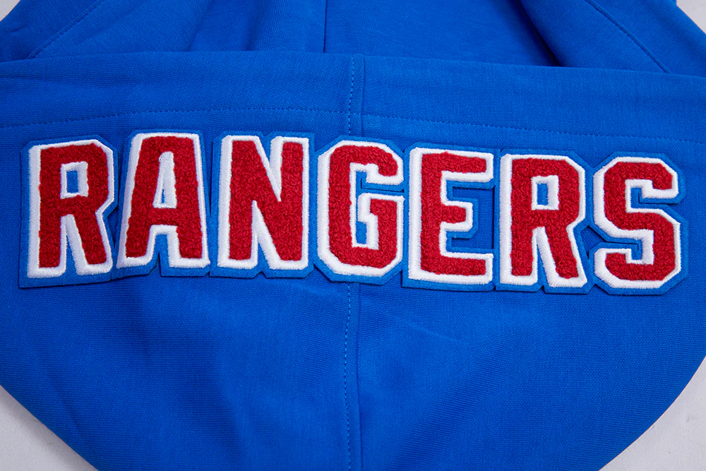 NHL NEW YORK RANGERS CLASSIC CHENILLE MEN'S PULLOVER HOODIE (ROYAL BLUE) - Image 10