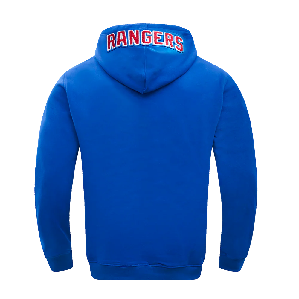 NHL NEW YORK RANGERS CLASSIC CHENILLE MEN'S PULLOVER HOODIE (ROYAL BLUE) - Image 6