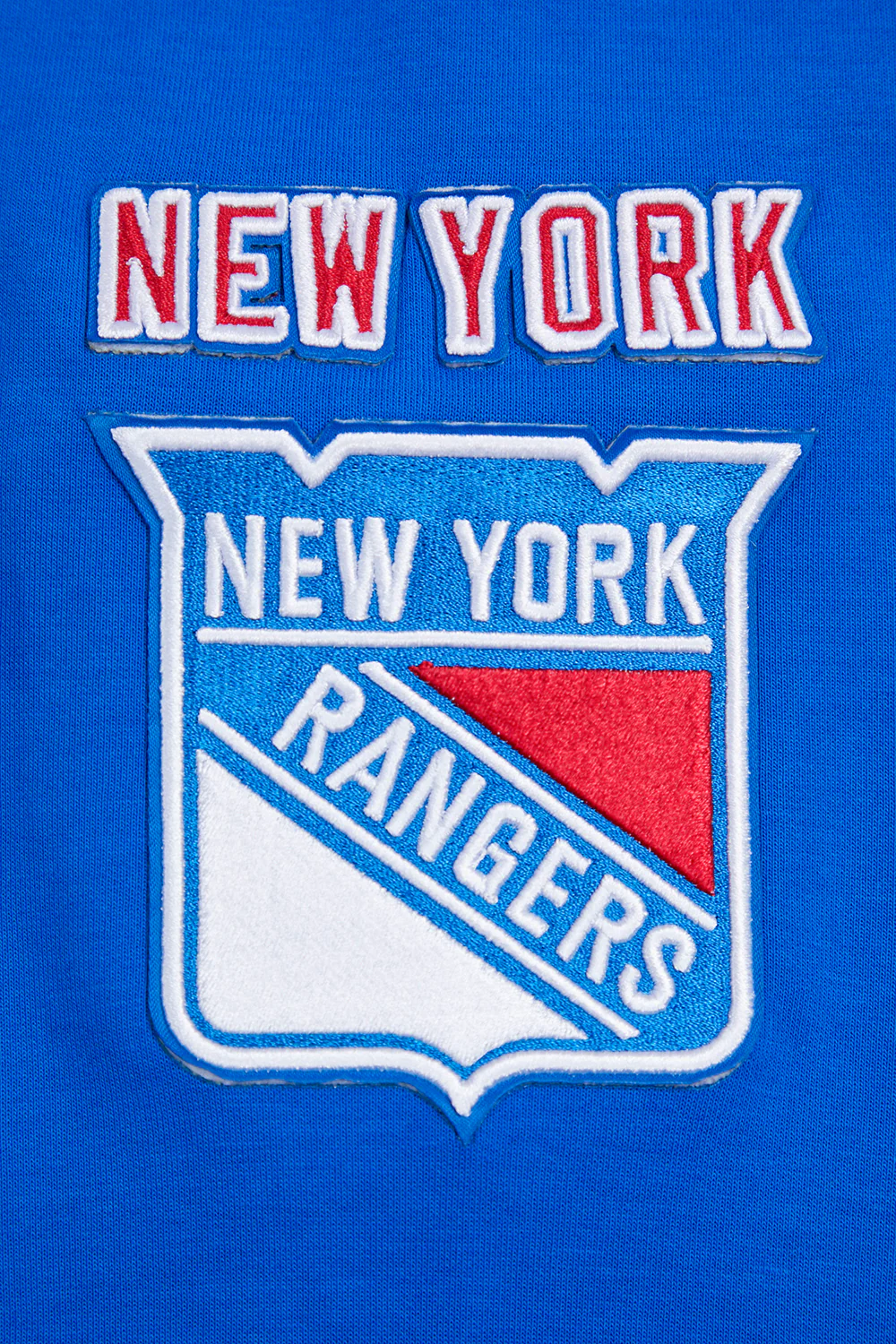 NHL NEW YORK RANGERS CLASSIC CHENILLE MEN'S PULLOVER HOODIE (ROYAL BLUE) - Image 8