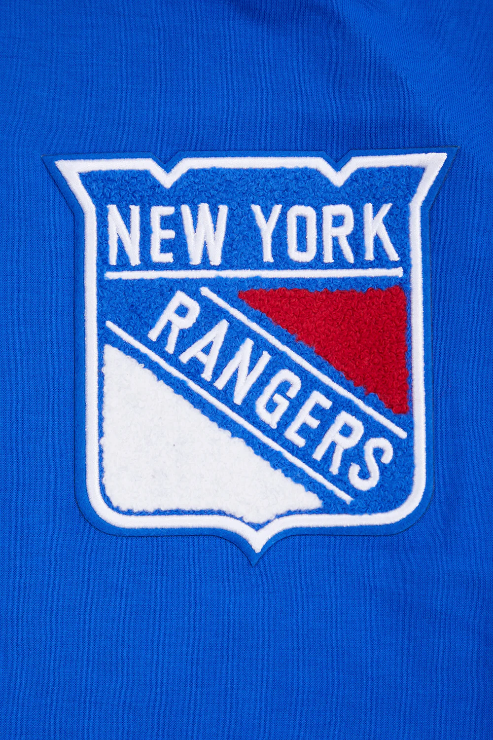 NHL NEW YORK RANGERS CLASSIC CHENILLE MEN'S FULL ZIP PULLOVER HOODIE (ROYAL BLUE) - Image 8