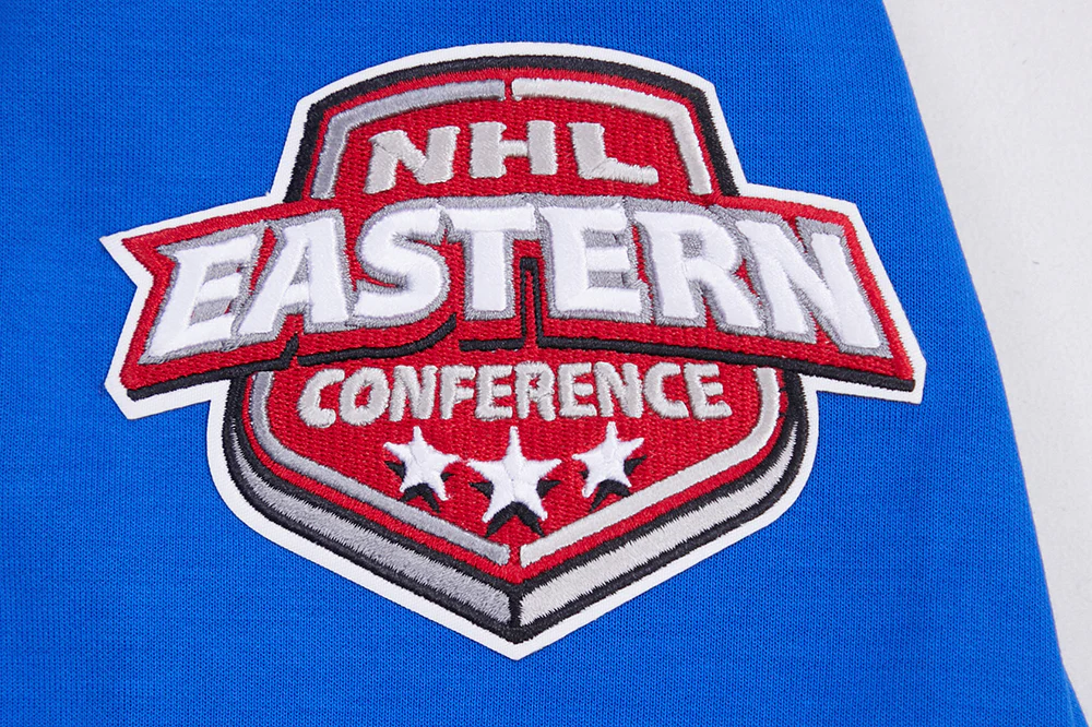 NHL NEW YORK RANGERS CLASSIC CHENILLE MEN'S FULL ZIP PULLOVER HOODIE (ROYAL BLUE) - Image 9