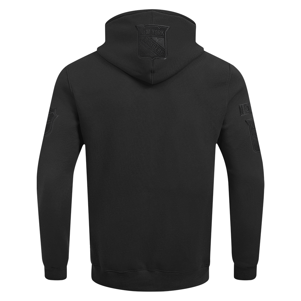 NHL NEW YORK RANGERS CLASSIC TRIPLE BLACK MEN'S MEN'S DK PO HOODIE (TRIPLE BLACK) - Image 5