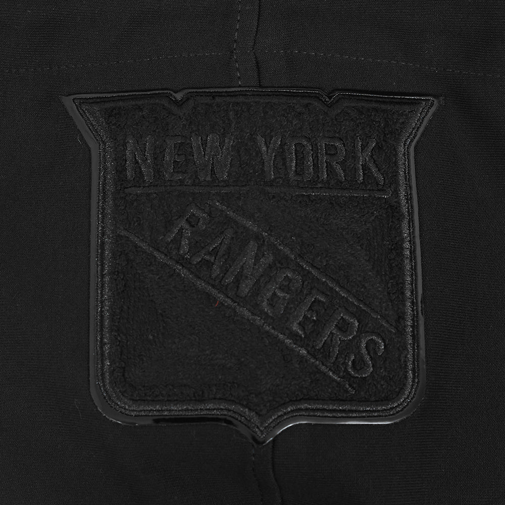NHL NEW YORK RANGERS CLASSIC TRIPLE BLACK MEN'S MEN'S DK PO HOODIE (TRIPLE BLACK) - Image 8