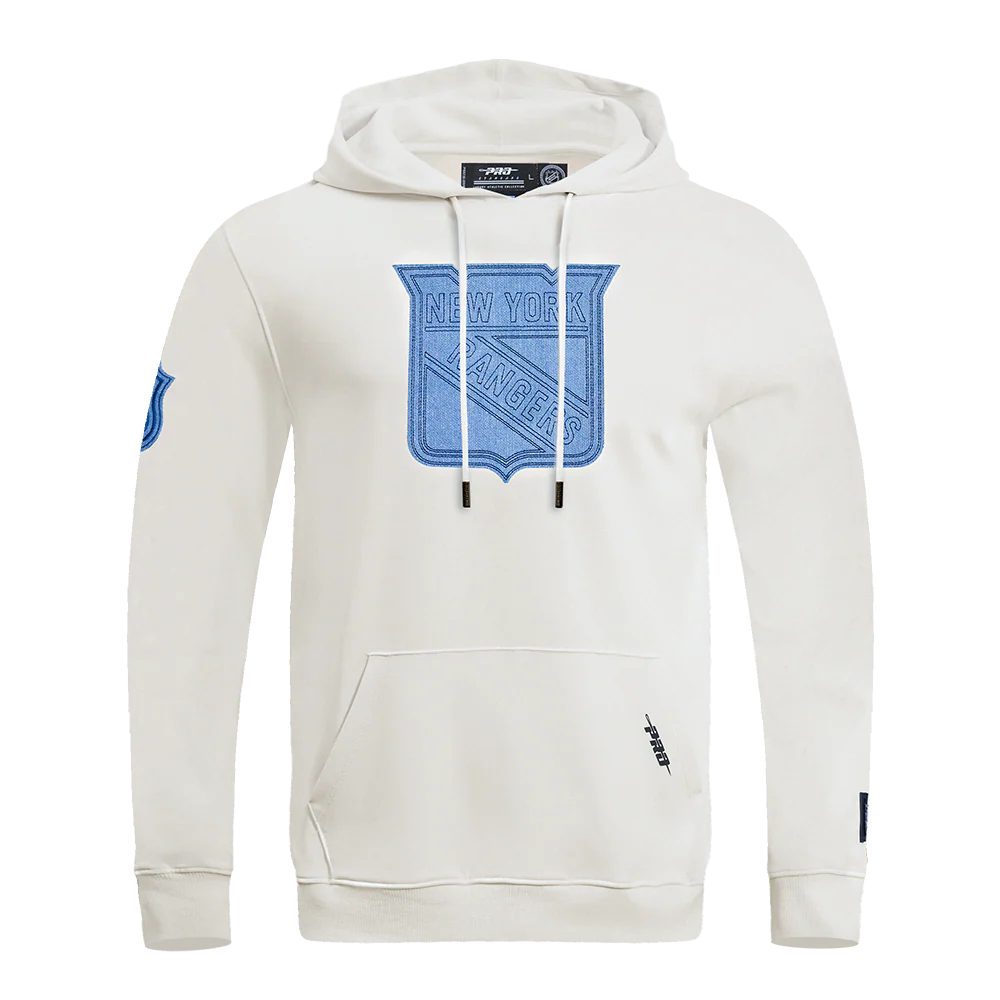 NHL NEW YORK RANGERS VARSITY BLUES MEN'S PULLOVER HOODIE (LINEN)