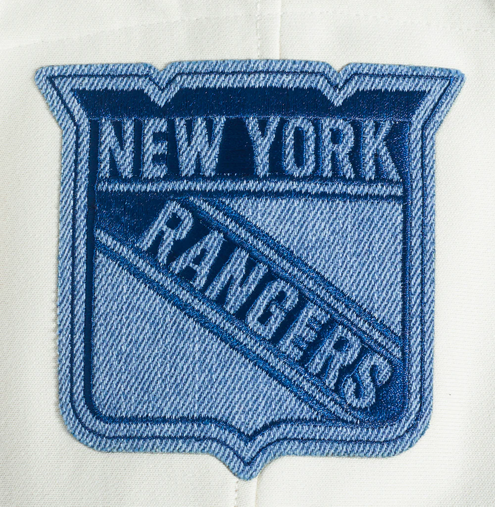 NHL NEW YORK RANGERS VARSITY BLUES MEN'S PULLOVER HOODIE (LINEN) - Image 7