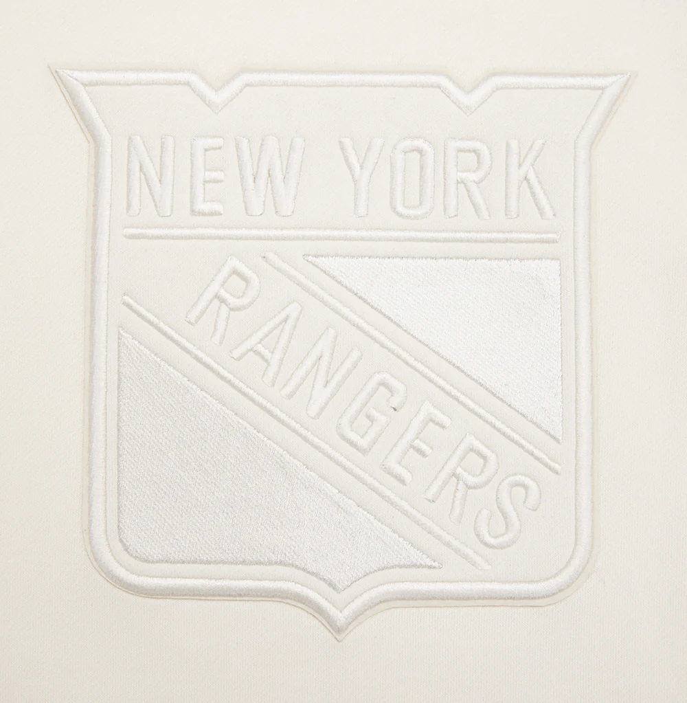 NHL NEW YORK RANGERS NEUTRAL DROP SHOULDER FLEECE CREWNECK (EGGSHELL) - Image 9
