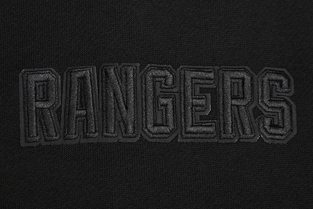 NHL NEW YORK RANGERS NEUTRAL DROP SHOULDER FLEECE PULLOVER HOODIE (BLACK) - Image 9