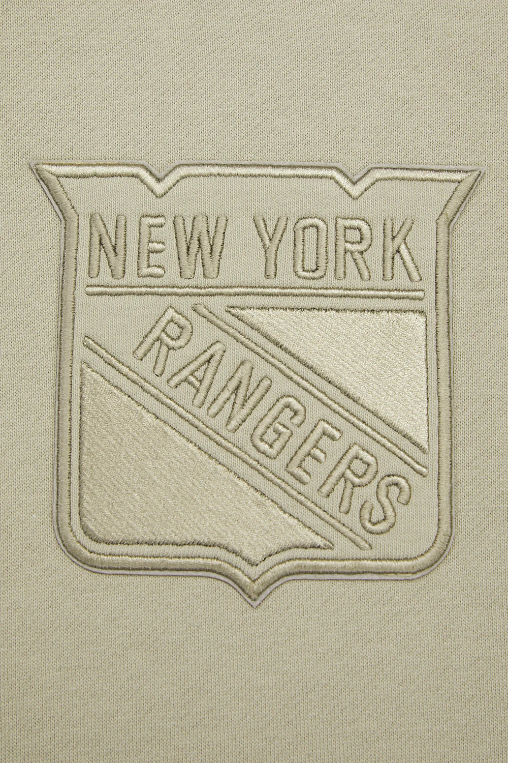 NHL NEW YORK RANGERS NEUTRAL DROP SHOULDER FLEECE PULLOVER HOODIE (TAUPE) - Image 9