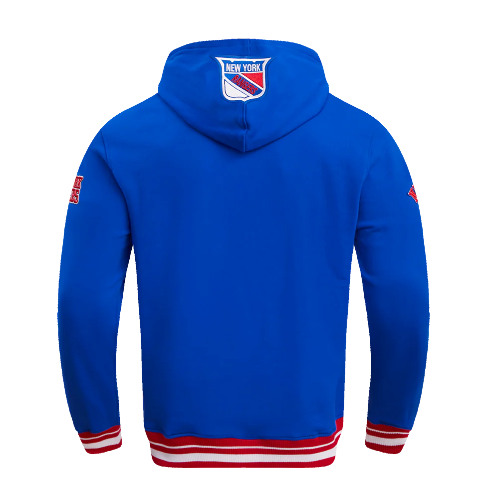 NHL NEW YORK RANGERS RETRO CLASSIC MEN'S PULLOVER HOODIE (ROYAL BLUE/RED) - Image 3