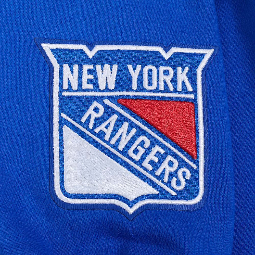 NHL NEW YORK RANGERS WINGSPAN MEN'S DROP SHOULDER FLEECE PULLOVER HOODIE (ROYAL BLUE) - Image 8