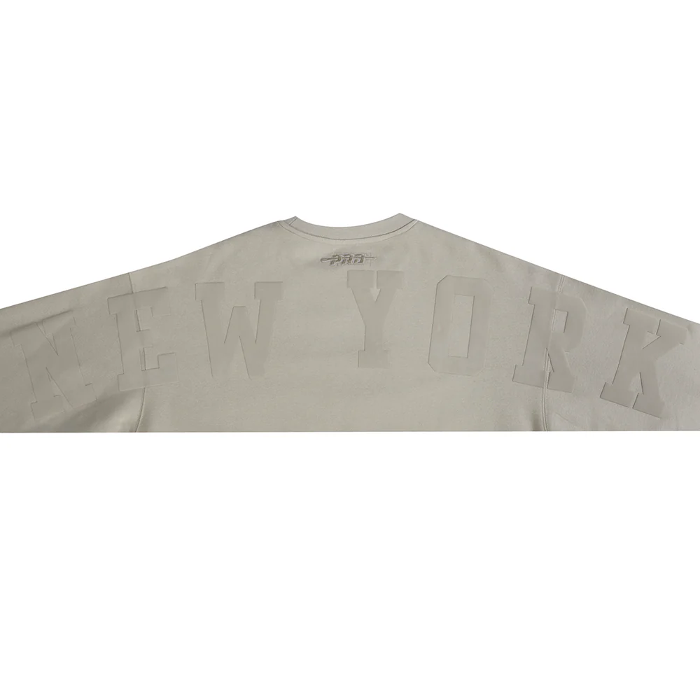 NHL NEW YORK RANGERS WINGSPAN MEN'S DROP SHOULDER FLEECE CREWNECK (TAUPE) - Image 9