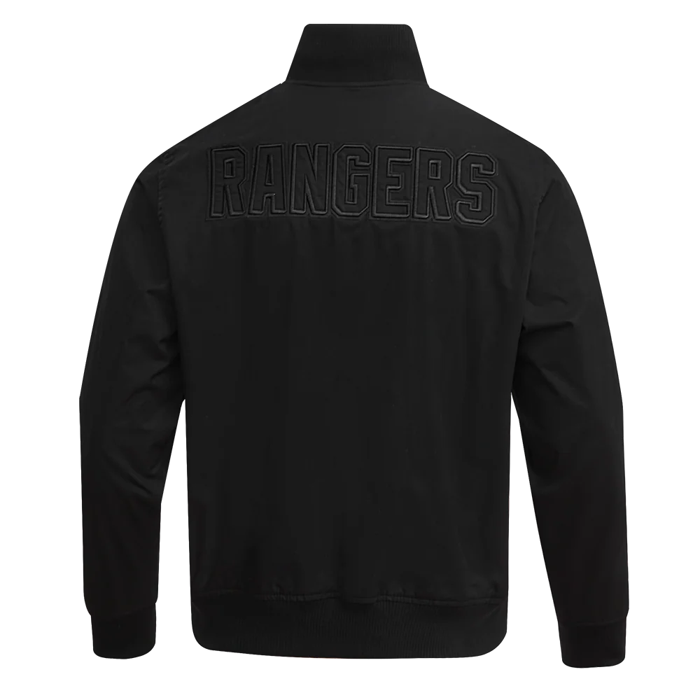 NHL NEW YORK RANGERS NEUTRAL TWILL JACKET (BLACK) - Image 3