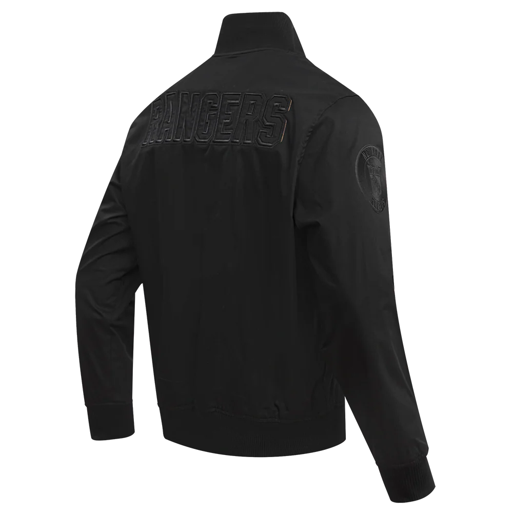 NHL NEW YORK RANGERS NEUTRAL TWILL JACKET (BLACK) - Image 4