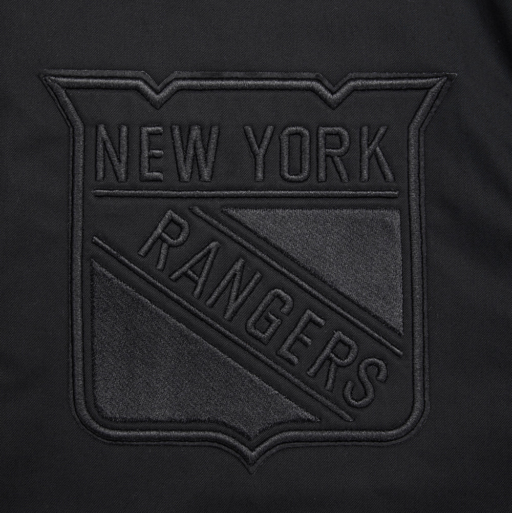 NHL NEW YORK RANGERS NEUTRAL TWILL JACKET (BLACK) - Image 6