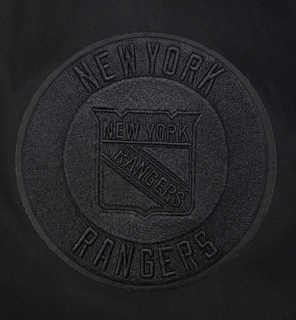 NHL NEW YORK RANGERS NEUTRAL TWILL JACKET (BLACK) - Image 7