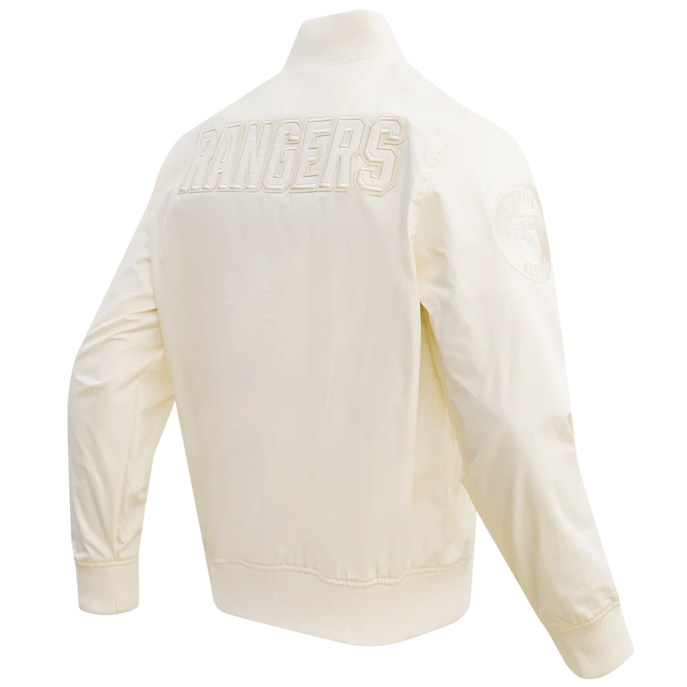 NHL NEW YORK RANGERS NEUTRAL TWILL JACKET (EGGSHELL) - Image 4