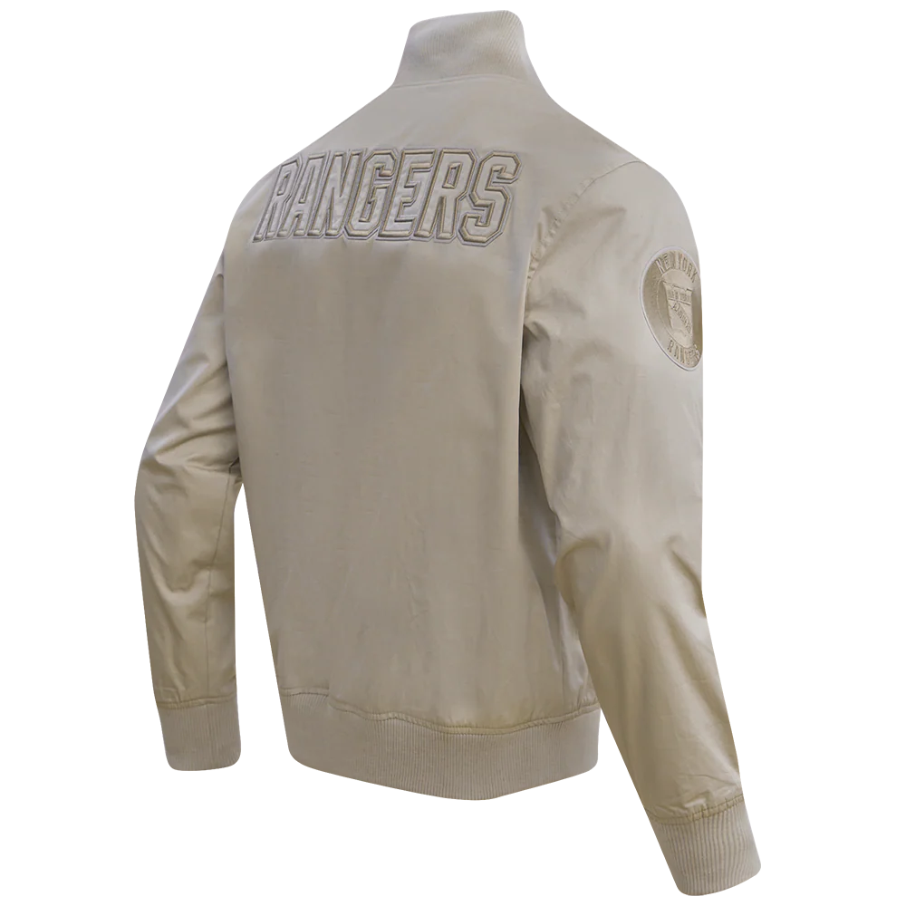 NHL NEW YORK RANGERS NEUTRAL TWILL JACKET (TAUPE) - Image 11