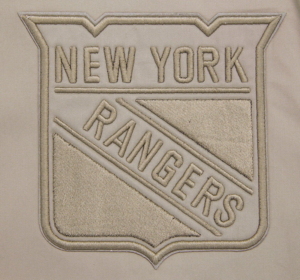 NHL NEW YORK RANGERS NEUTRAL TWILL JACKET (TAUPE) - Image 13