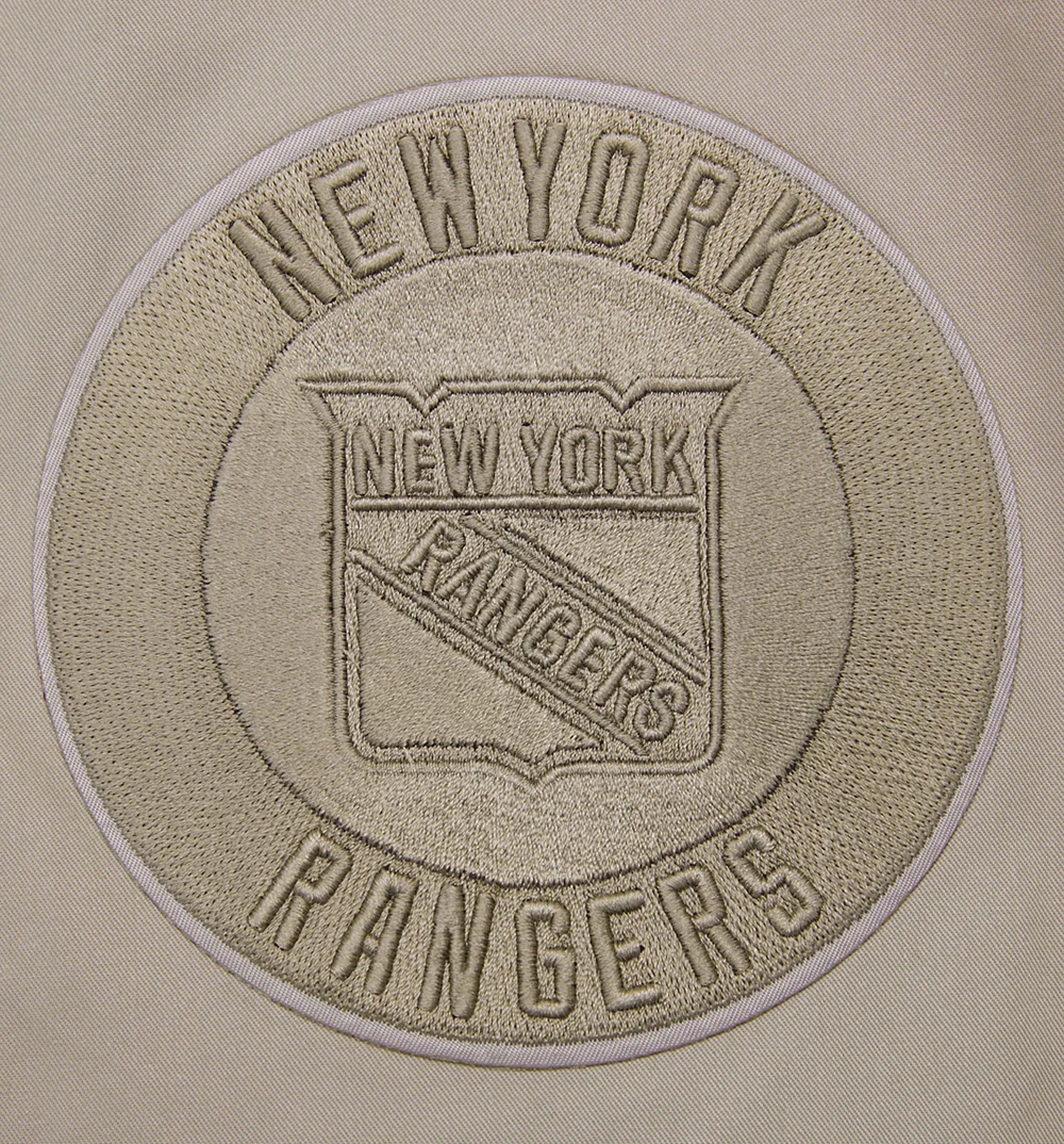NHL NEW YORK RANGERS NEUTRAL TWILL JACKET (TAUPE) - Image 14