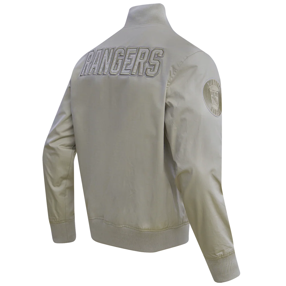 NHL NEW YORK RANGERS NEUTRAL TWILL JACKET (TAUPE) - Image 3